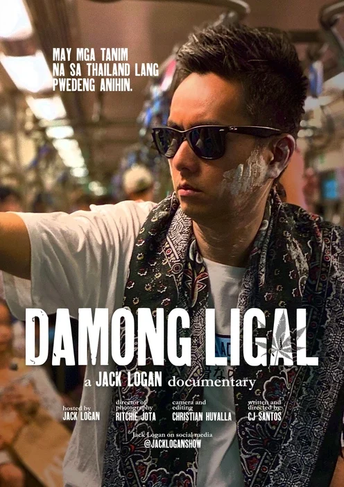 Official Damong Ligal poster featuring Jack Logan in Thailand